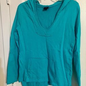 Cozy Blue Hoodie Top